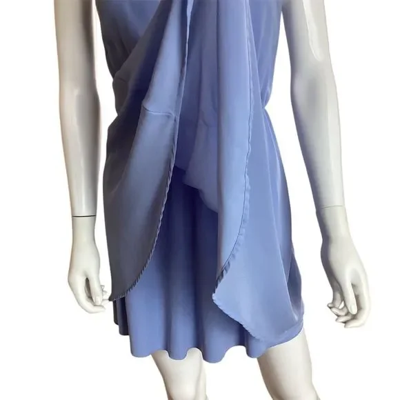 Lush Women's XS Periwinkle Blue Halter A-Line Knee Length Dress - Picture 6 of 12